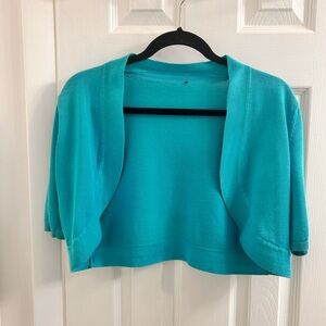 Women's Turquoise Shrug Sweater